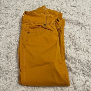 Mustard Yellow No Boundaries Pants.